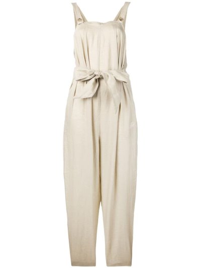 Beige Armani Emporio Bow Detail Playsuit Women's Suits | UAE75297