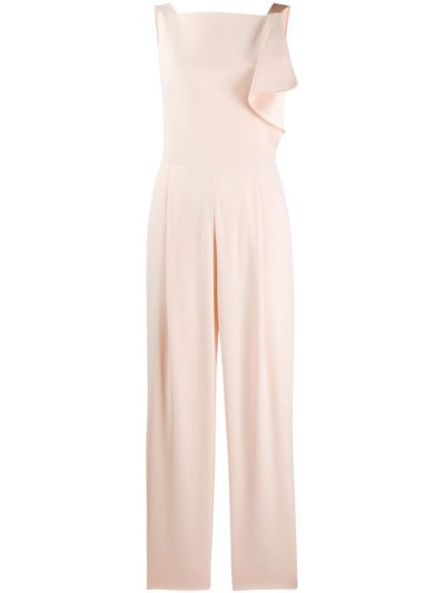 Beige Armani Emporio Ruffled Women's Jumpsuit | UAE26079