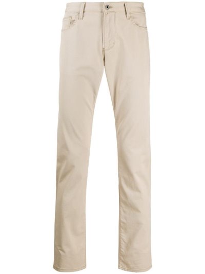 Beige Armani Emporio Slim Fit J06 Men's Jeans | UAE11352