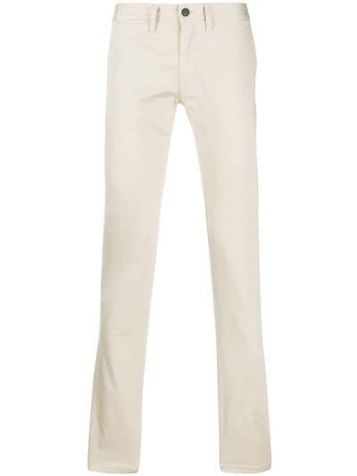 Beige Armani Emporio Slim Fit Men's Pants | UAE39436