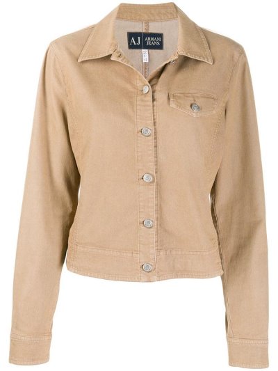 Beige Giorgio Armani Pre-owned 1990s Denim Women's Jackets | UAE04541