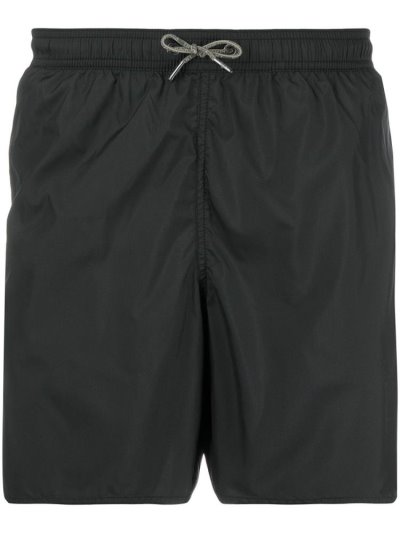 Black Ea7 Emporio Armani Drawstring Waist Men's Swim Shorts | UAE81773