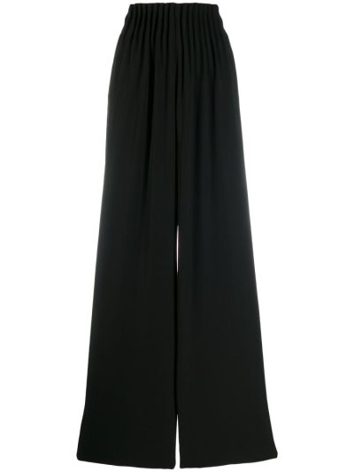 Black Ea7 Emporio Armani Wide Leg Women's Pants | UAE84598
