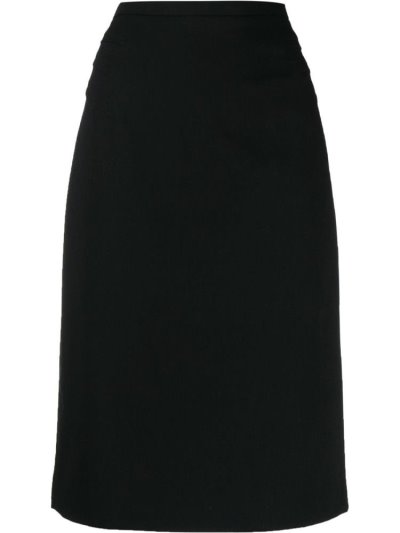 Black Armani Emporio High Waisted Pencil Skirt Women's Skirts | UAE15852