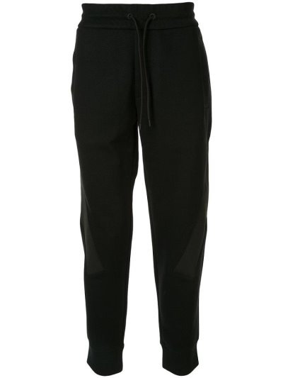 Black Armani Emporio Jersey Drawstring Track Men's Pants | UAE31036