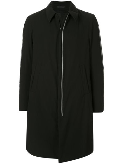 Black Armani Emporio Lined Shirt Style Men's Coats | UAE61509