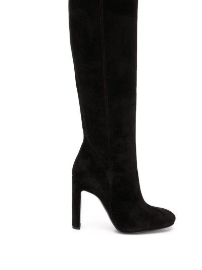 Black Armani Emporio Logo Knee-high Boots Women's Boots | UAE31283