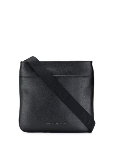 Black Armani Emporio Medium Men's Messenger Bags | UAE84093