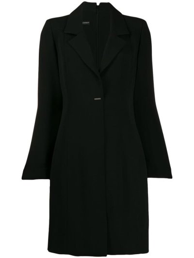 Black Armani Emporio Mini Suit Jacket Women's Dress | UAE74873