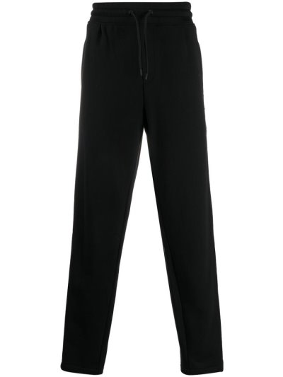 Black Armani Emporio Side Stripe Track Men's Pants | UAE05205