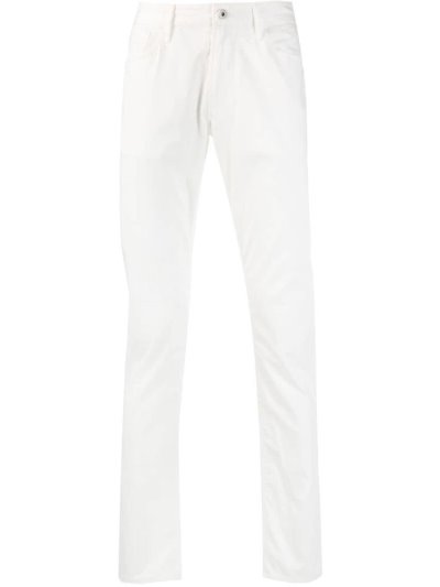 Black Armani Emporio Skinny Fit Men's Jeans | UAE96506