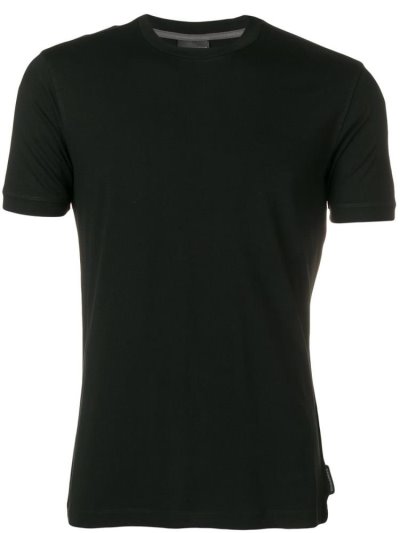 Black Armani Emporio Slim Fit Men's T Shirts | UAE65713