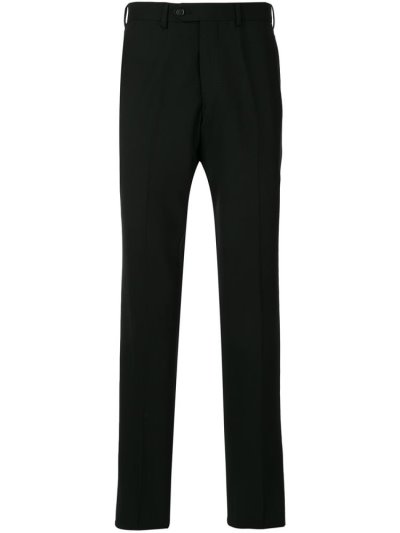 Black Armani Emporio Slim Tailored Pants Men's Pants | UAE26337