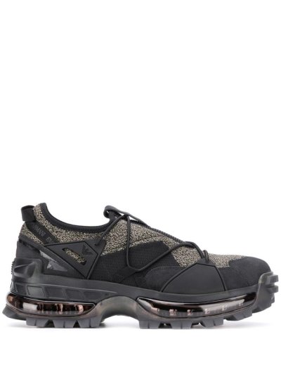 Black Armani Emporio Slip On Men's Sneakers | UAE08473