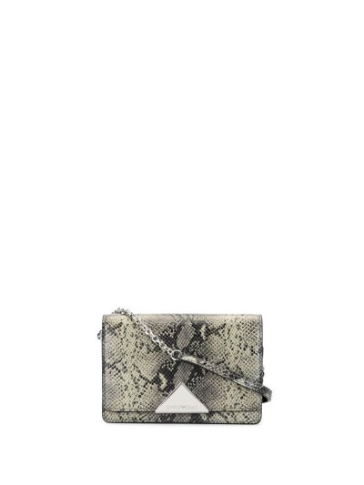 Black Armani Emporio Snake Print Women's Crossbody Bags | UAE22656