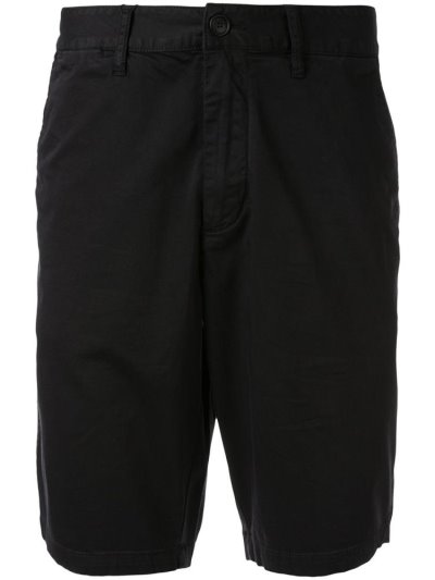 Black Armani Emporio Straight Cut Bermuda Shorts Men's Shorts | UAE23025
