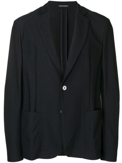 Black Armani Emporio Tailored Men's Blazers | UAE98969
