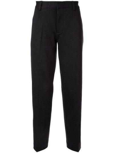 Black Armani Emporio Tapered Tailored Pants Men's Pants | UAE15740