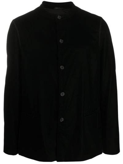 Black Giorgio Armani Button Down Men's Jackets | UAE99616