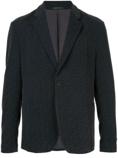 Black Giorgio Armani Casual Fit Men's Blazers | UAE12882