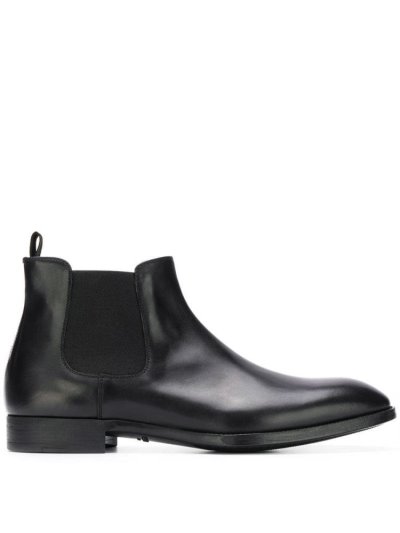 Black Giorgio Armani Classic Men's Ankle Boots | UAE28000