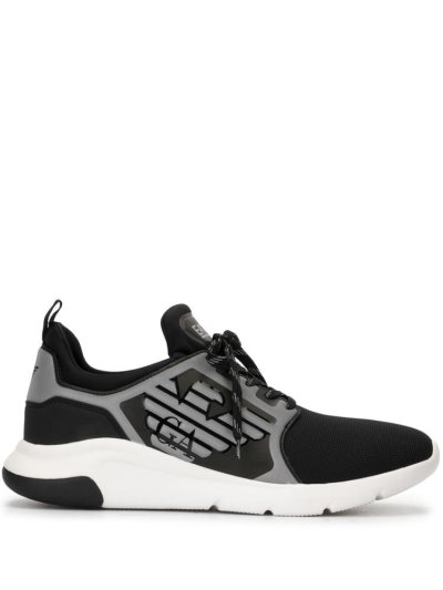 Black / Grey Ea7 Emporio Armani A Racer Reflex Men's Sneakers | UAE63476