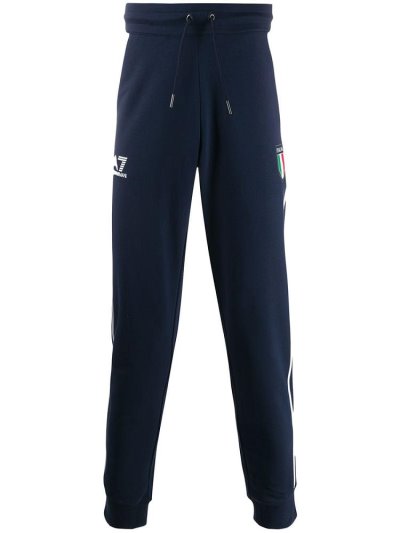 Blue Ea7 Emporio Armani Italia Track Men's Pants | UAE98420