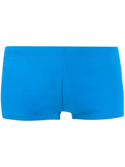 Blue Ea7 Emporio Armani Metallic Logo Print Men's Swim Shorts | UAE70739