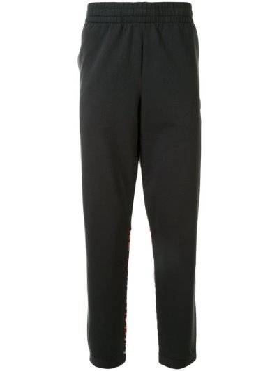 Blue Ea7 Emporio Armani Panelled Animal Print Track Men's Pants | UAE61095