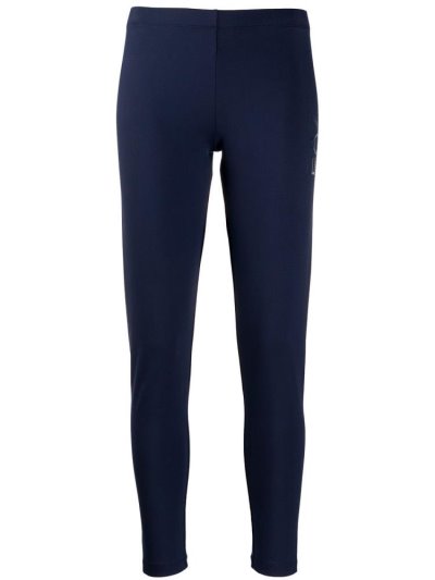 Blue Ea7 Emporio Armani Stretch Fit Women's Leggings | UAE22157
