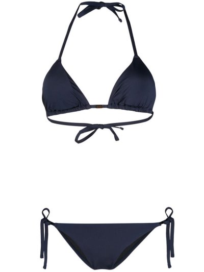 Blue Ea7 Emporio Armani Studded Logo Women's Bikini | UAE63560