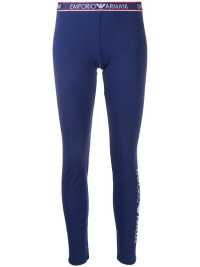 Blue Armani Emporio Branded Slim Fit Women's Leggings | UAE37786