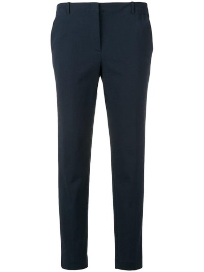 Blue Armani Emporio Classic Slim Women's Pants | UAE73506