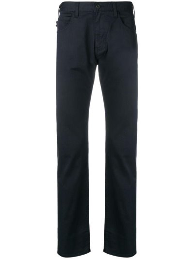 Blue Armani Emporio Classic Slim Fit Men's Pants | UAE81912