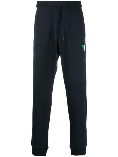 Blue Armani Emporio Drawstring Jet Pocket Track Men's Pants | UAE91263