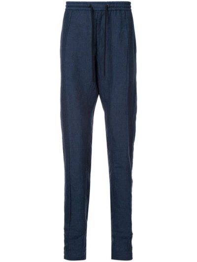 Blue Armani Emporio Elasticated Waist Men's Pants | UAE63292