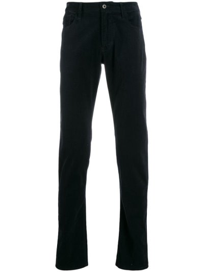 Blue Armani Emporio Flared Mid Rise Men's Pants | UAE61952