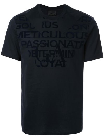 Blue Armani Emporio Ga Men's T Shirts | UAE62673