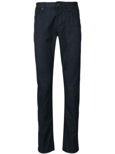 Blue Armani Emporio High Rise Slim Fit Men's Jeans | UAE38748