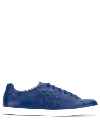 Blue Armani Emporio Lace Up Women's Sneakers | UAE98870