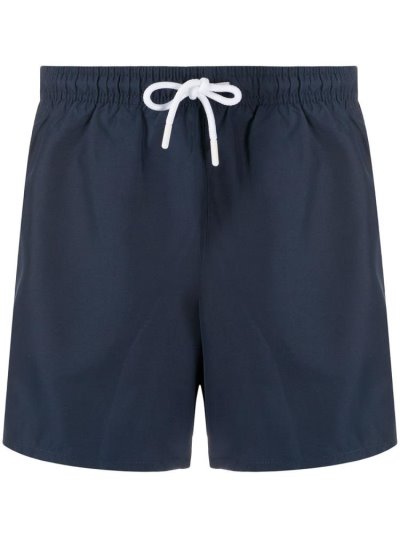 Blue Armani Emporio Logo Men's Swim Shorts | UAE72929