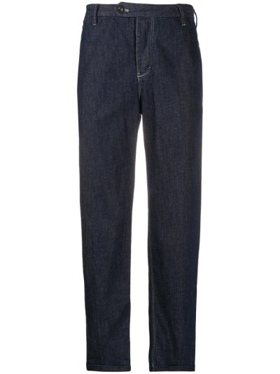 Blue Armani Emporio Loose Fit Men's Jeans | UAE81018