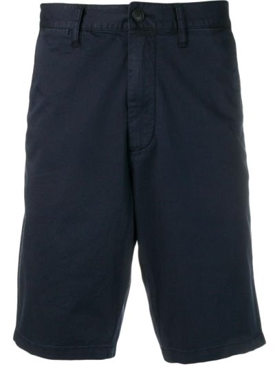 Blue Armani Emporio Mid Rise Knee Length Men's Shorts | UAE37925