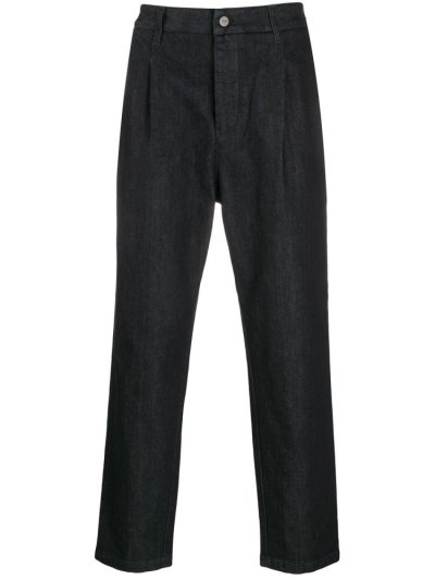 Blue Armani Emporio Mid Rise Straight Leg Men's Jeans | UAE34724