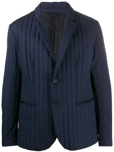 Blue Armani Emporio Quilted Lightweight Men's Jackets | UAE85802