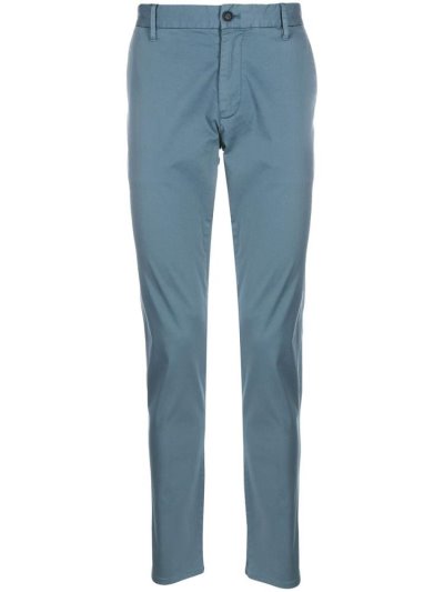 Blue Armani Emporio Slim Fit Chino Men's Pants | UAE56142