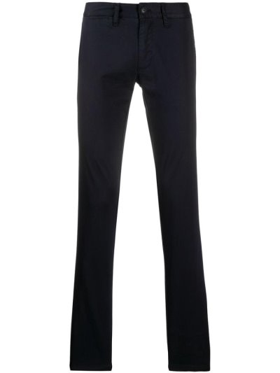 Blue Armani Emporio Slim Fit Chino Men's Pants | UAE63011