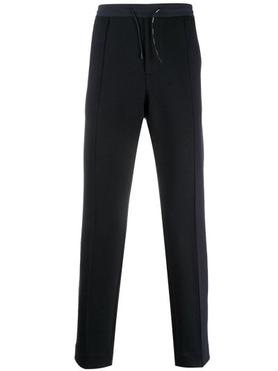 Blue Armani Emporio Slim Fit Drawstring Men's Pants | UAE22359