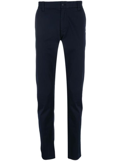 Blue Armani Emporio Slim Fit Tailored Pants Men's Pants | UAE56321