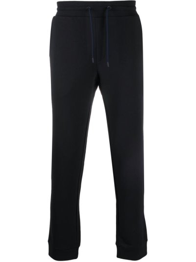 Blue Armani Emporio Slim Fit Track Men's Pants | UAE35479